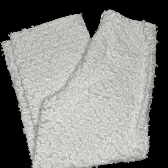 AVEC LES FILLES  White Trapped Wide Leg Pant Sz: XL - Picture 2 of 12